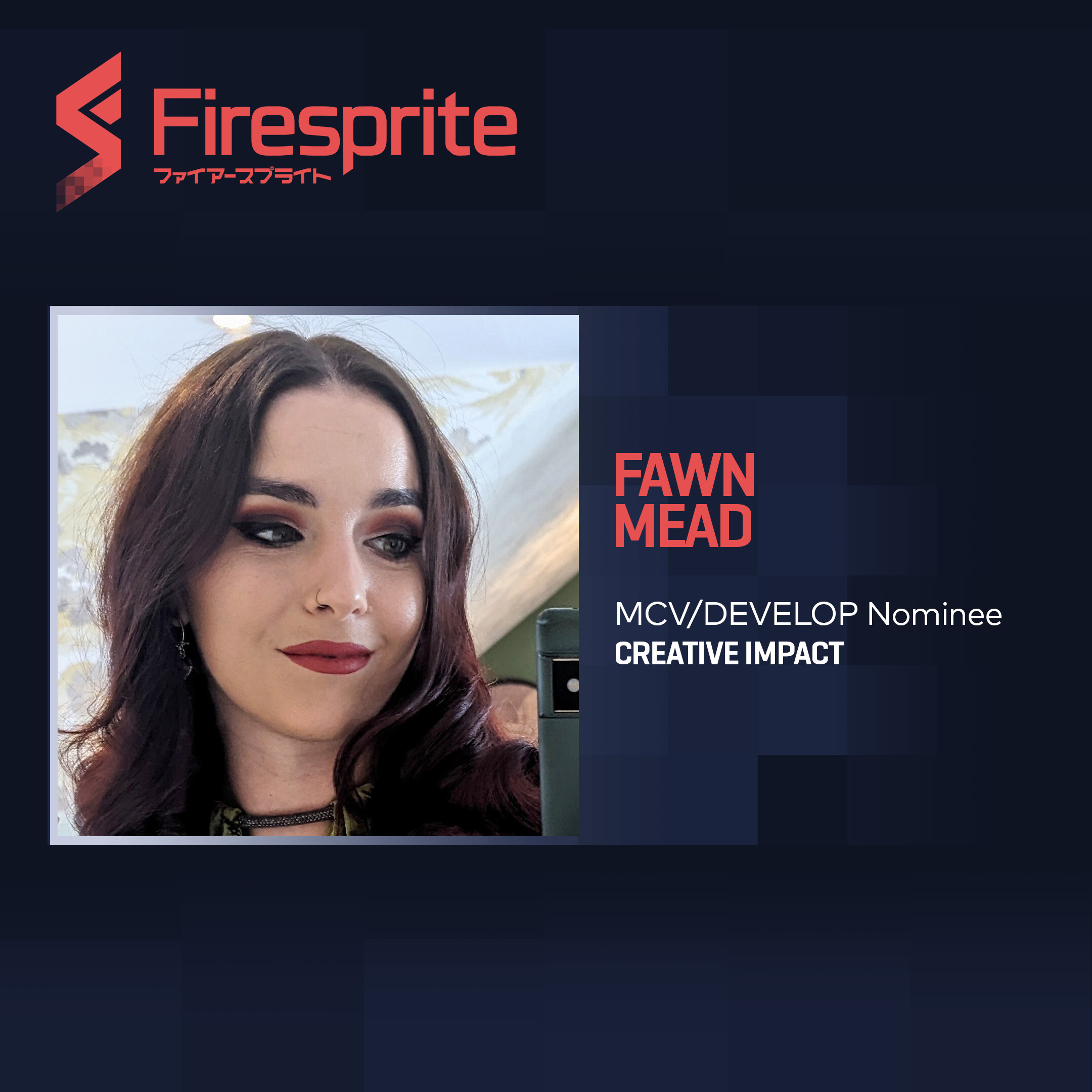 Firesprite logo and Fawn Mead award nominee